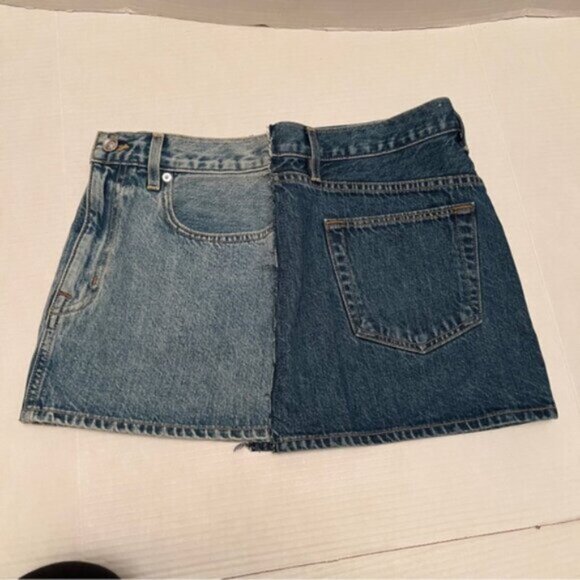 SLVRLAKE BNWOT Re-Worked Mini Skirt -Great Divide Sz 27 - Picture 4 of 12